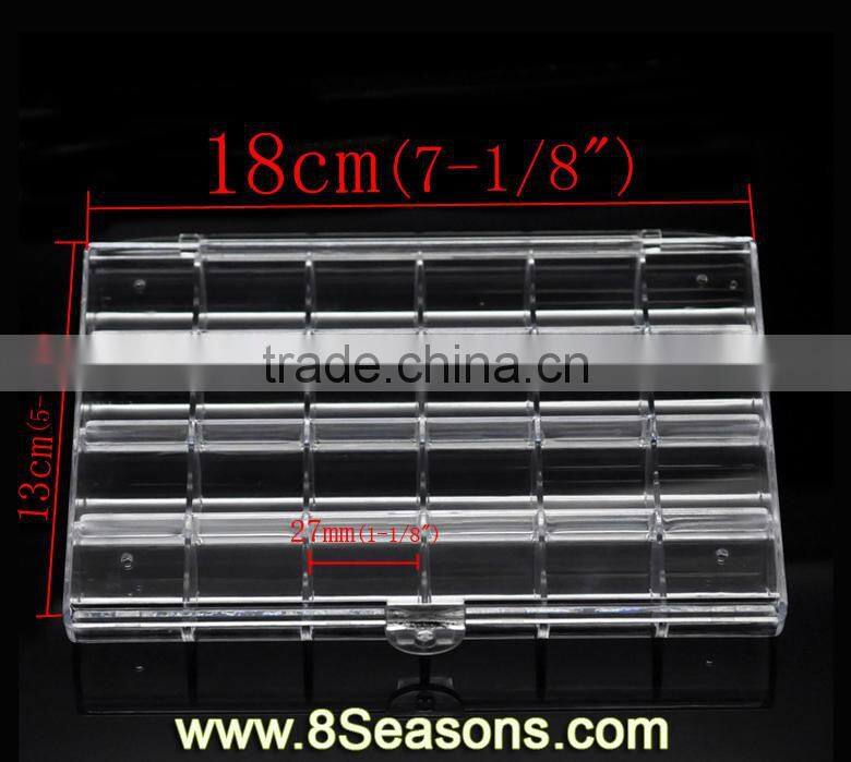 1PC Acrylic Rectangle Beads Storage Containers