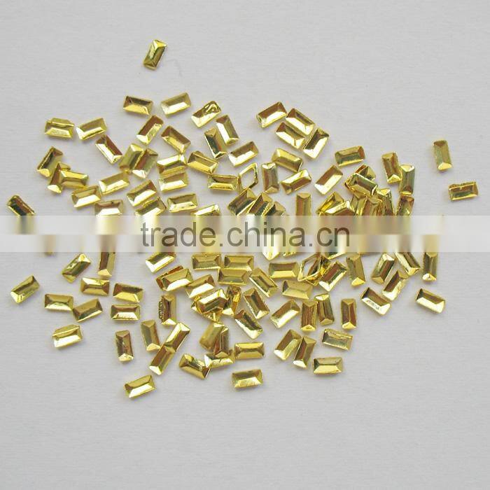 1x2mm Oval shape tiny metal studs for nail decorations