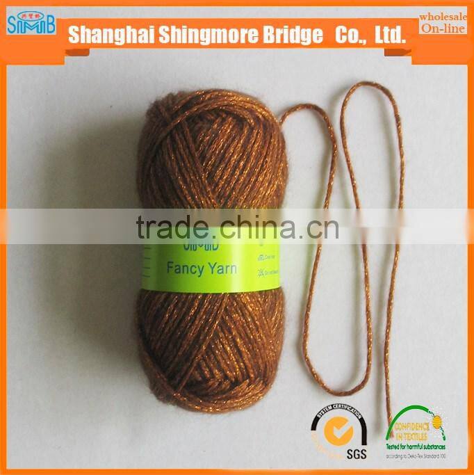 Alibaba China fancy knitting yarn supplier best selling metallic wool blended yarn, air yarn for hand knitting