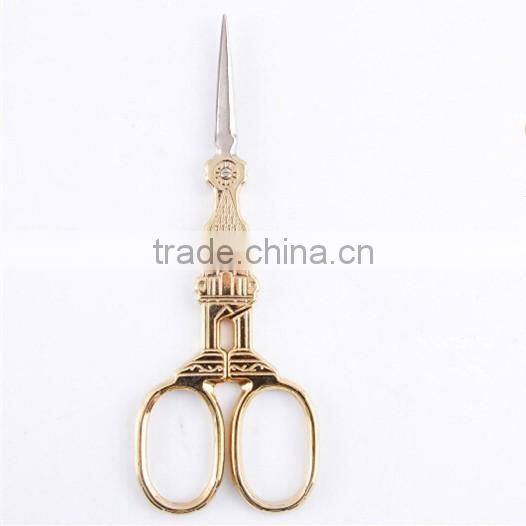 Golden Notre Dame de Paris Church Fancy Embroidery Sewing Scissors