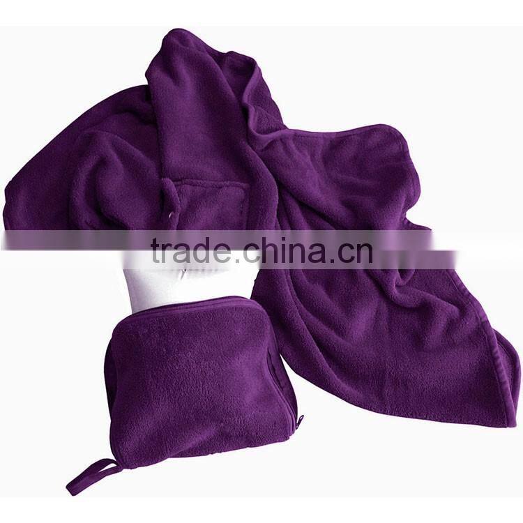 anti-pilling fleece airline blanket soft airplane blanket wholesale