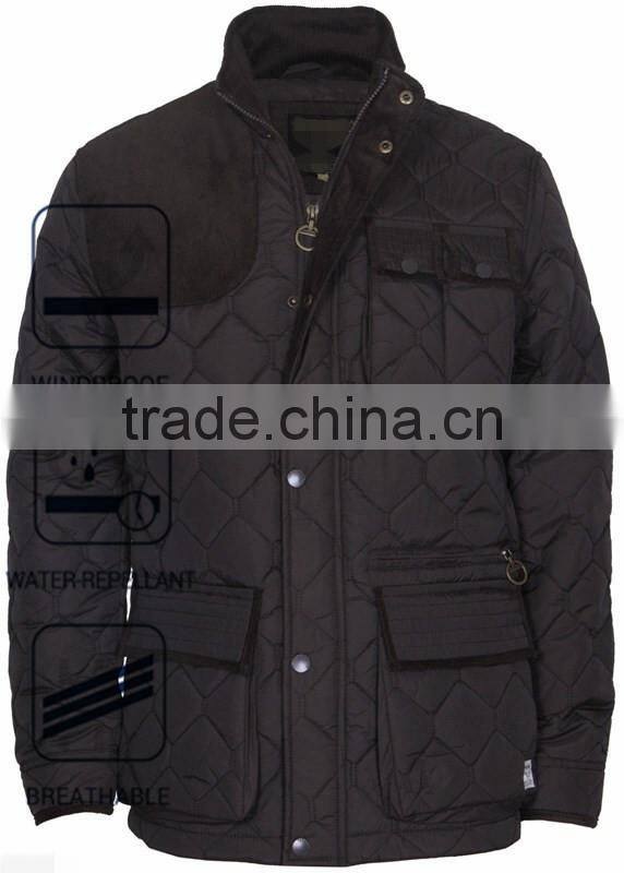 2016 Water Repellent Nylon Quilted Hunting Jacket