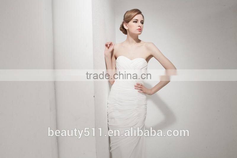 wedding gowns 2017 bridal dress Shoulder belt chiffon sleeveless elegant prom wedding gowns Mermaid Lace wedding dress AS307