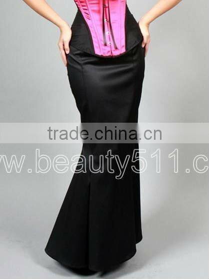 New Style Vintage 40s 50s style Satin Hollywood Wiggle Fishtail Diva Corset dress Skirt GP011