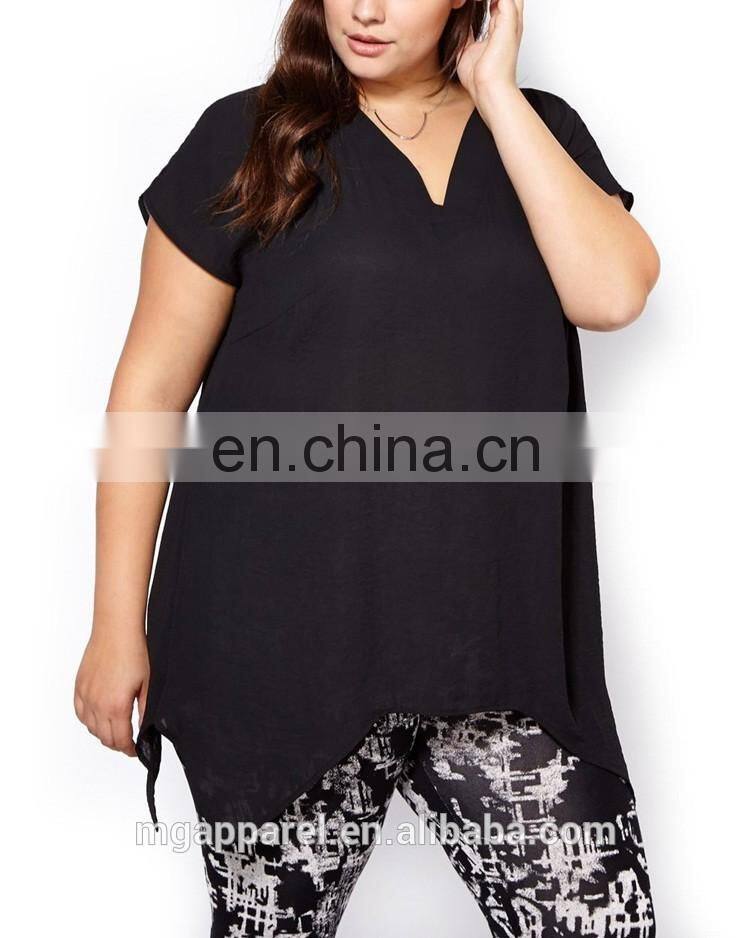 Plus size women clothing womens tops short sleeve woman blouse
