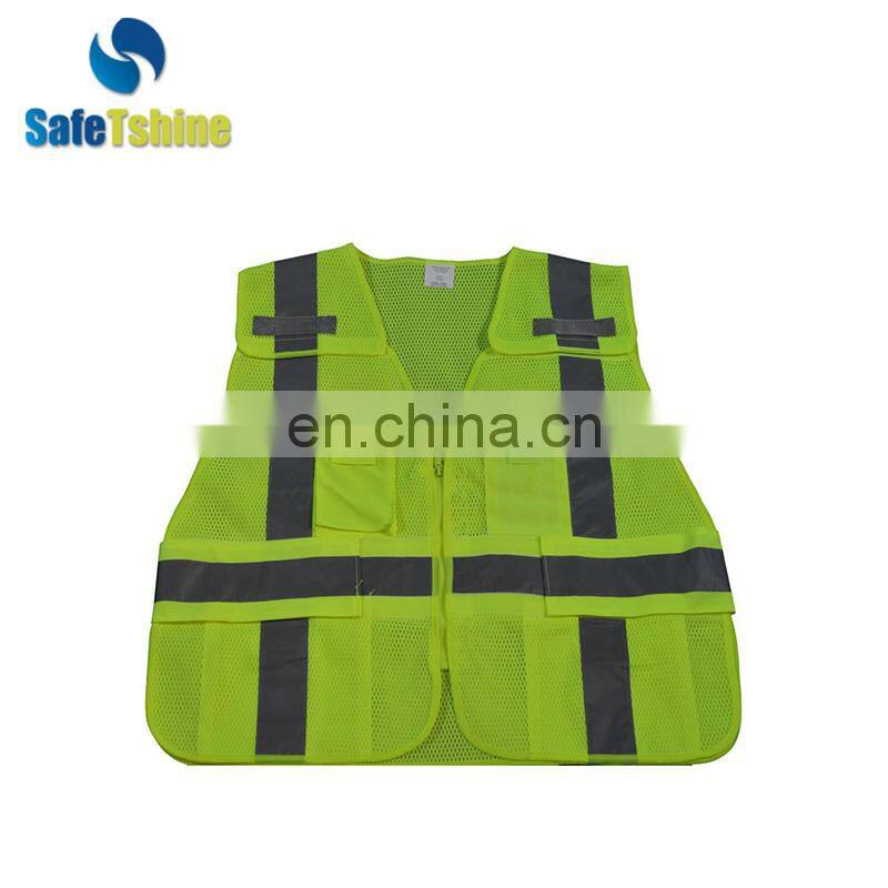 pvc security quality reflective safety warning reflective vest