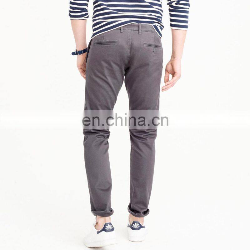 Casual Line Custom Trousers Men Stretch Chino Pants