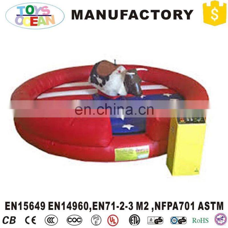 Hot sale mechanical bull rides, inflatable amusement rodeo simulator bull for sale, 4d amusement park rides
