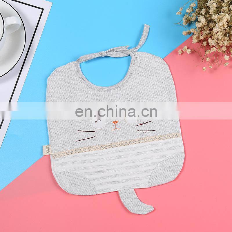 Summer fashion cute baby bandana bib soft animal baby drool bib