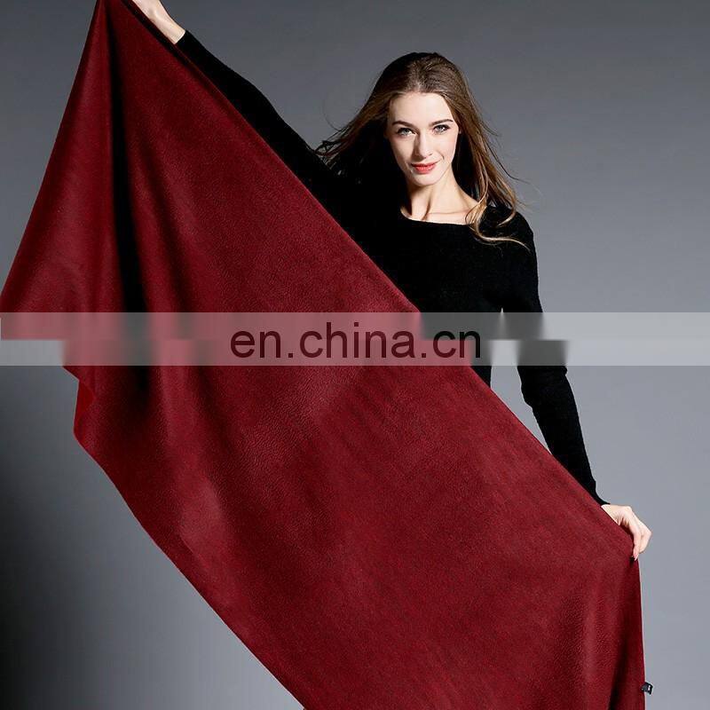 Pure Color Cashmere Shawl for Women