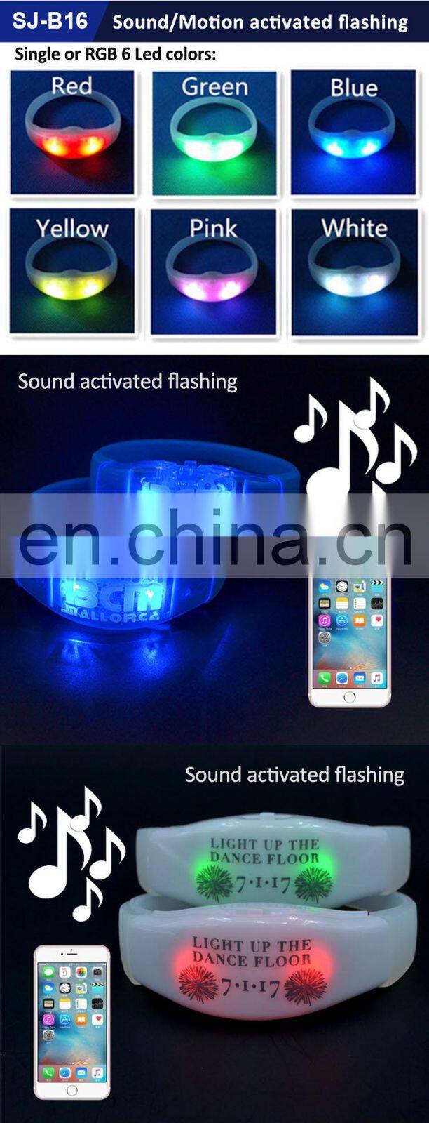 2018 New Arrival Halloween Decoration On/Off Button Led Wristband