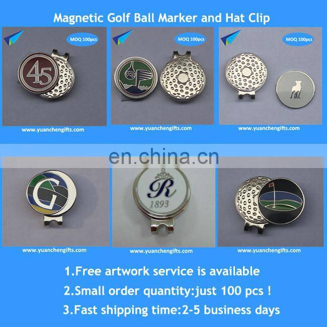 High quality metal magnetic golf ball marker golf poker chip with customized logo