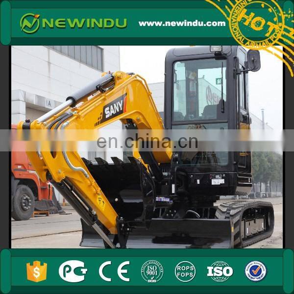 sany 0.12m3 bucket capacity SY35U mini crawler new excavator price