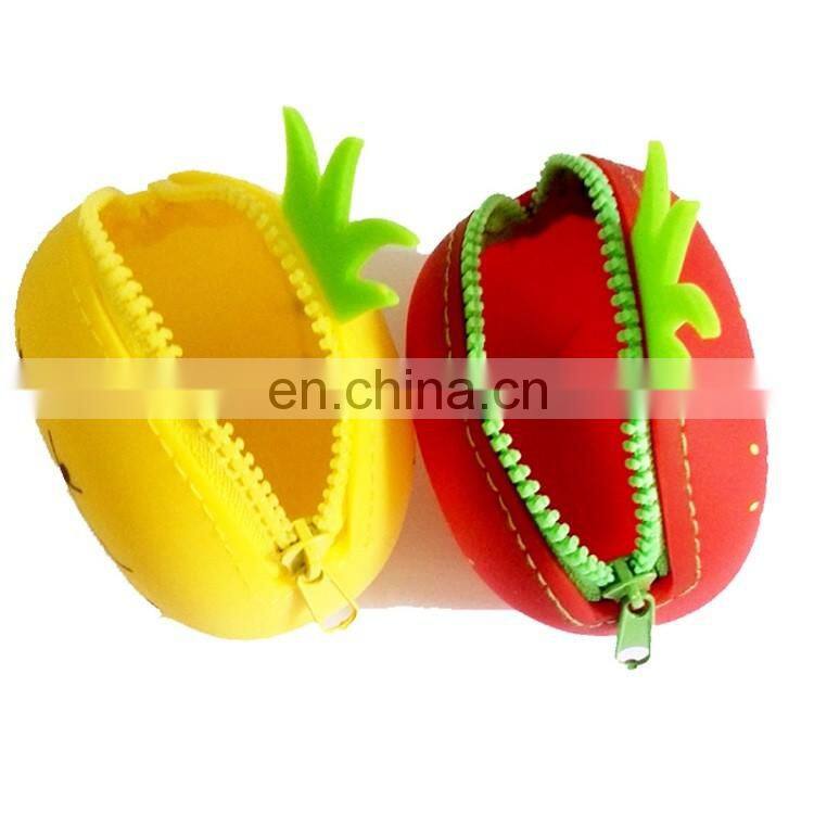 Fashionable Zipper Key Bag Korean Style Animal Cartoon Shape Silicone Coin Purse