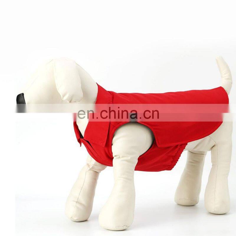 Warm Waterproof Clothes Dog Jacket Polo Collar Pet Dog Winter Clothes
