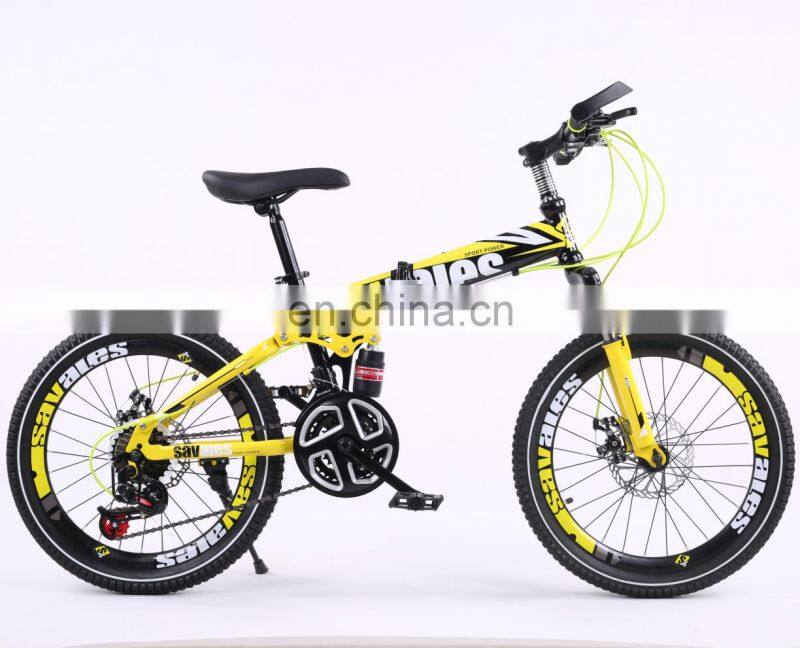 Good quality hot selling steel frame foldable 18 inch children bike with disc brake