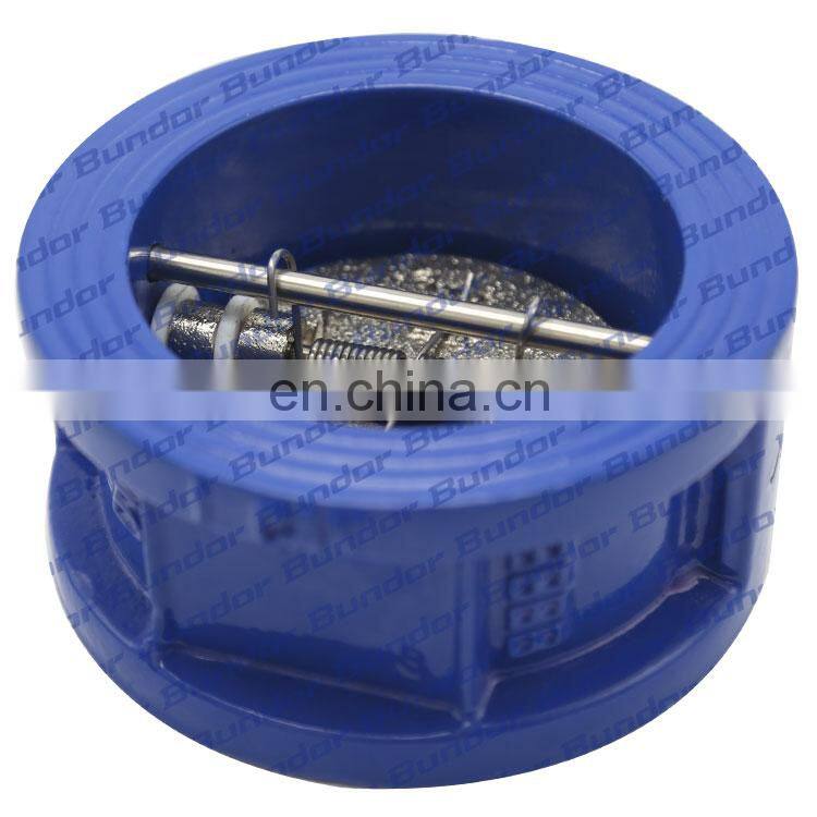 Bundor DN65 factory price class150 check valve ductile iron automatic wafer checkvalve