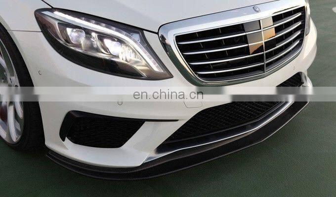 New arrival / For MB S-class W222 S63 S65 Kohlen Stoff Style carbon front lip and rear diffuser 2014 year up