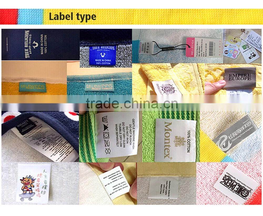 China towel manufactory pure cotton velour reactive printed custom label beach towel