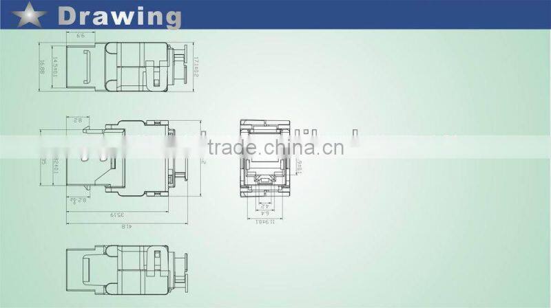Cheap Price RJ45 CAT6 Tooless Keystone Jack