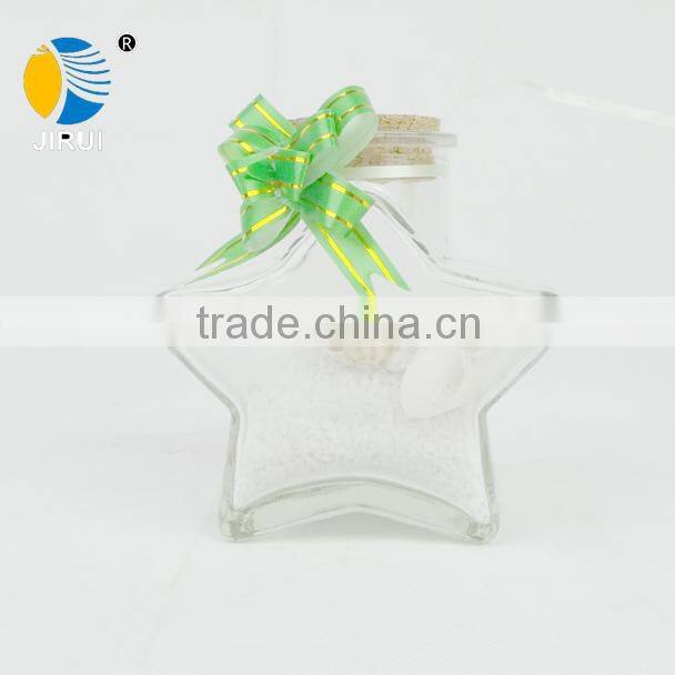 five-pointed star shape glass wishing bottle