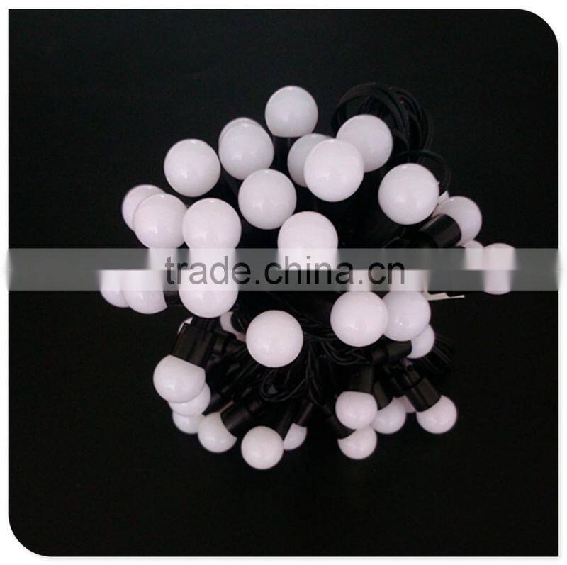 50 LED warm white string lights with ball include an adaptor christmas light outdoor light