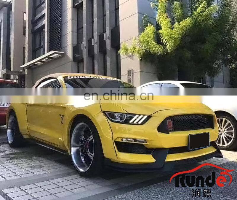 Runde Car Modification Body Parts Resin Material Suitable For 2015-2017 Ford Mustang Rocket Rabbit Style Wide Body Wheel Eyebrow
