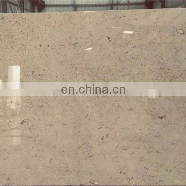 Polished Fossil Beige marble tiles and slabs