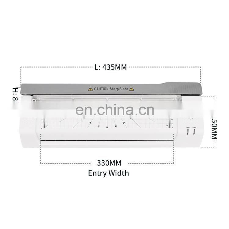 OL381C Plastic Professional A3 320 Hot Cold Press Household Mini Lamination For Photo Document Label Laminator Machine