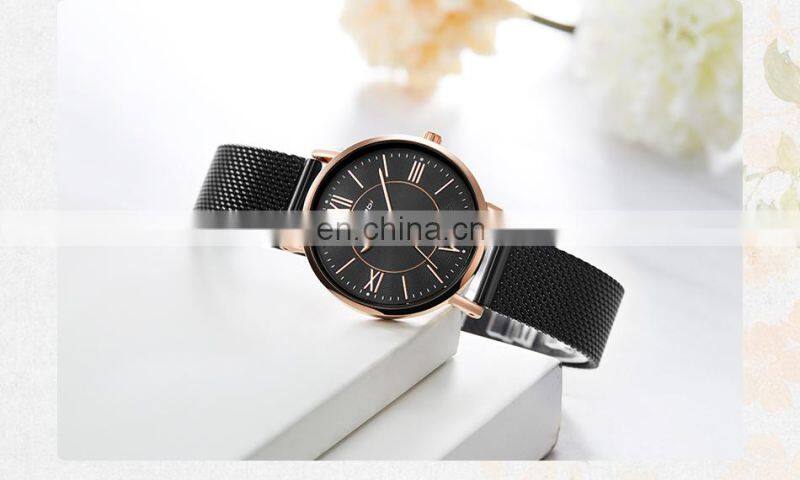 SINOBI Women Watches Unique Design Dial Quartz Clock Fashion Women Dress Wristwatch Montre Femme Stylish Quartz Ladies Watches