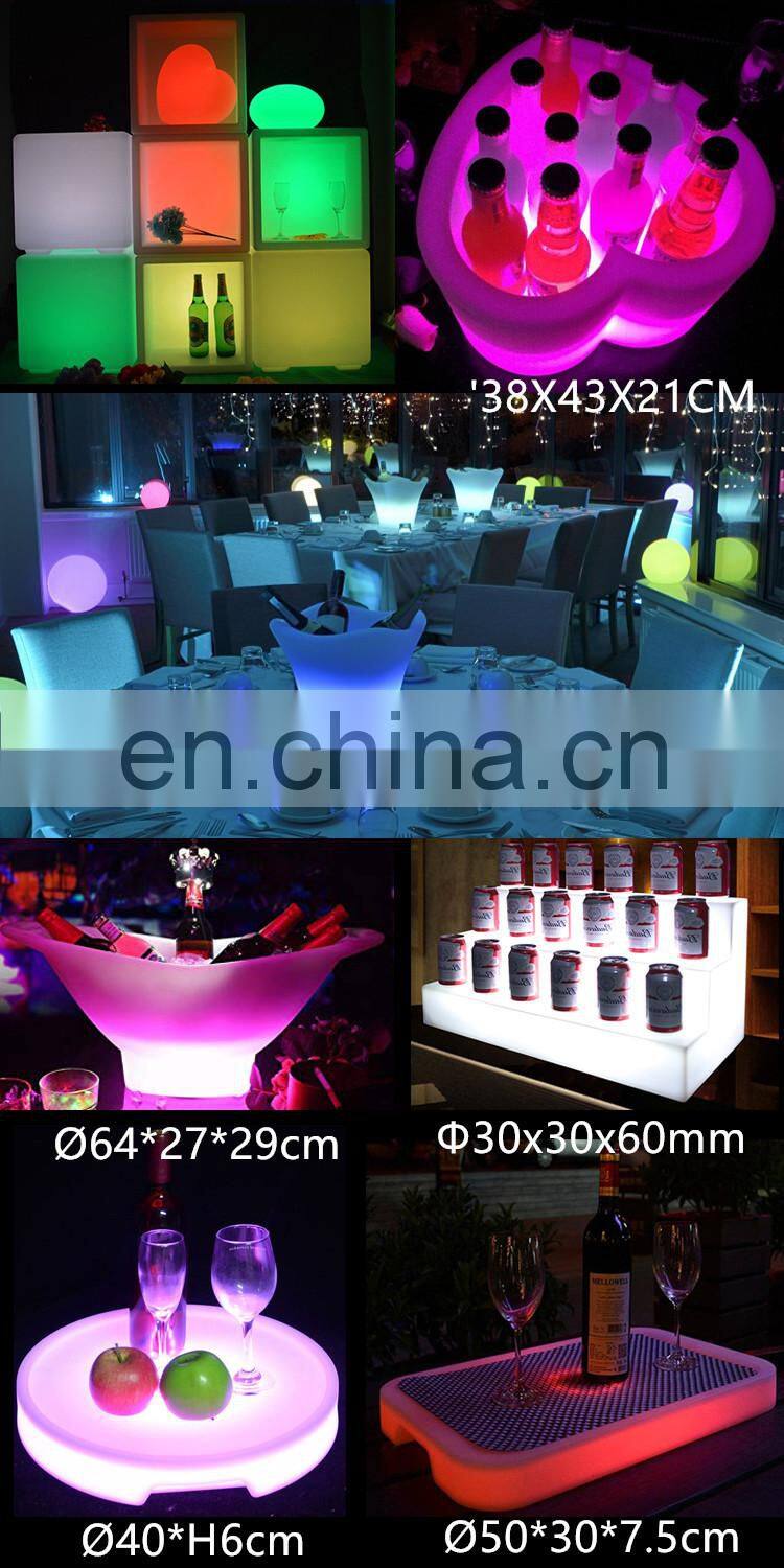 light up serving tray champagne illuminated cooler box luminous led ice bucket