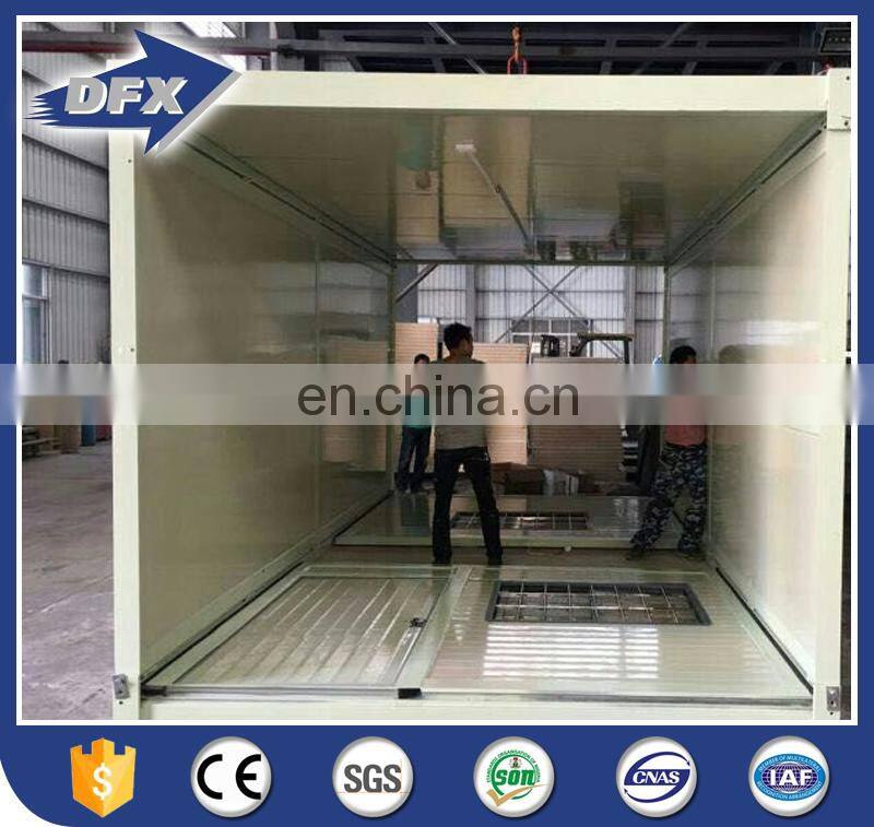 China factory hot selling customized living prefabricated house folding flat pack container homes with high quality