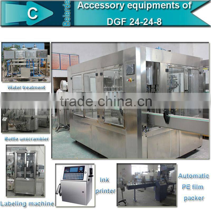 7000 bottles per hour automatic carbonated drink filling machine