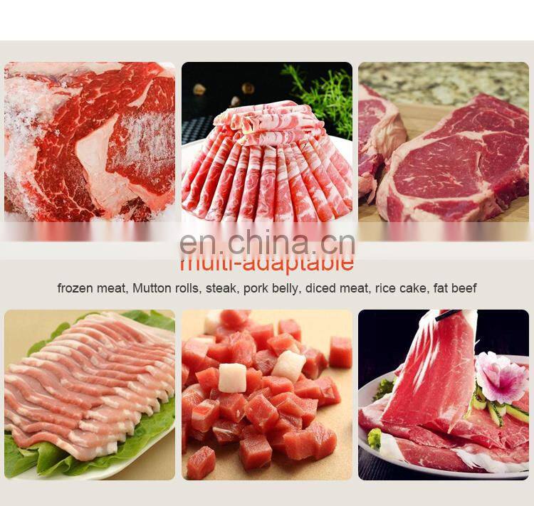 Best selling commercial stainless steel full automatic bacon slicer cutting frozen meat slicing machine for sale