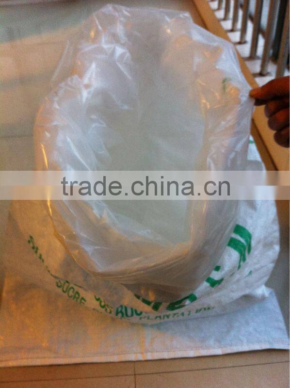 agriculture bag pp woven sugar bag packing bag plastic bag with inner coat for sugar