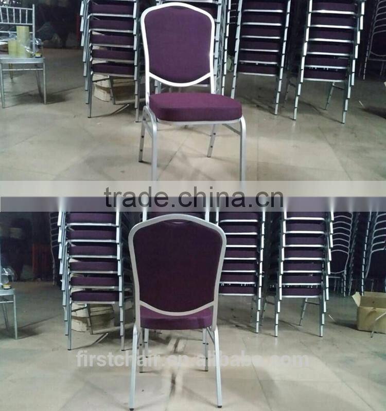FOSHAN FURNITURE 2015 NEW STYLE IRON STACKABLE CHAIR FOR HOTEL
