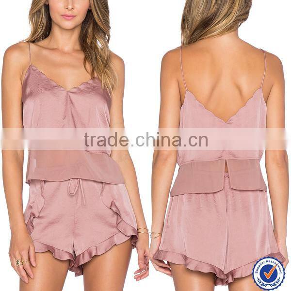 Girls sexy shorts ladies sleepwear woman night wear lady night wear clothing women two piece pajamas
