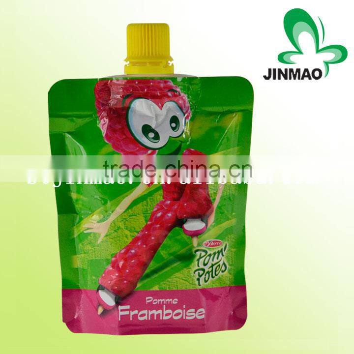 Flexible resealable spout pouch bags