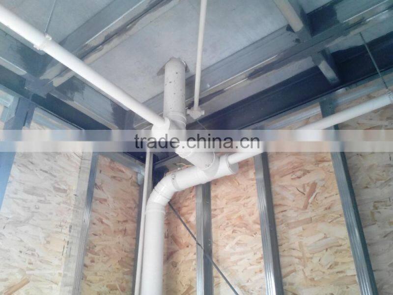 Simple style prefab bunglow house /light steel structure house