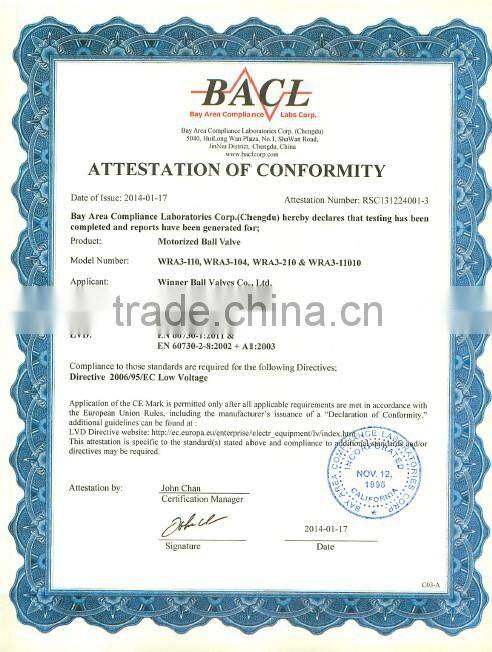 brass stepper motor ball valve with pressure regulator