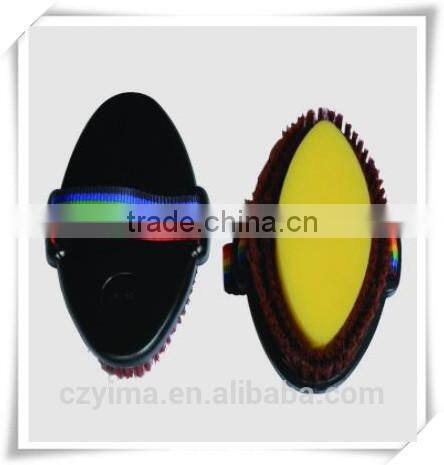 plastic horse sponge brush with rainbow strap
