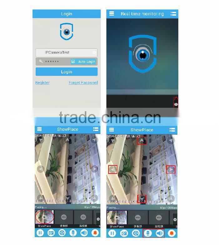 Wireless wired Wifi HD IP camera with APP control