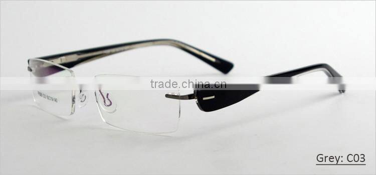 2014 women's rimless optical eyeglasses frame