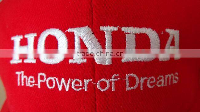 red brush cotton promotion cap for advertisment