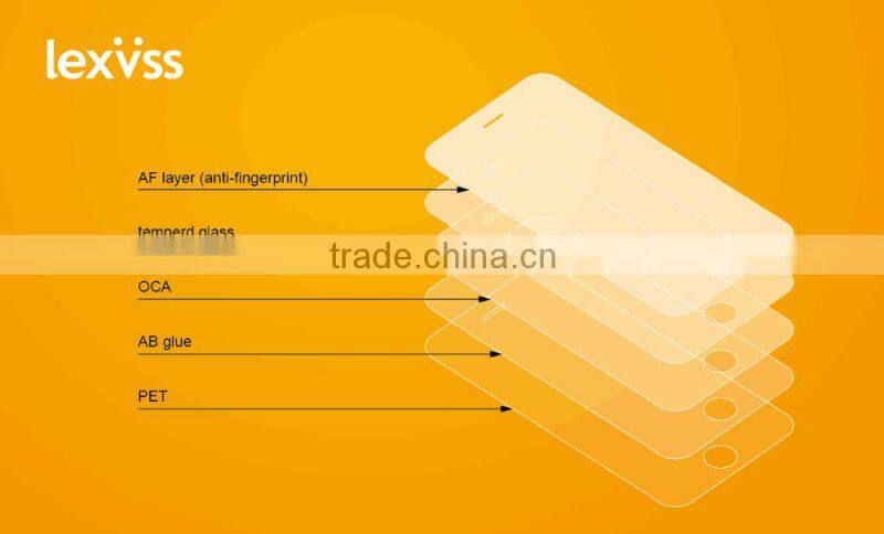 5.5 inches high qaulity corning glass 0.15mm screen film 2.5D Corning tempered glass screen protector for iphone 6/6s plus