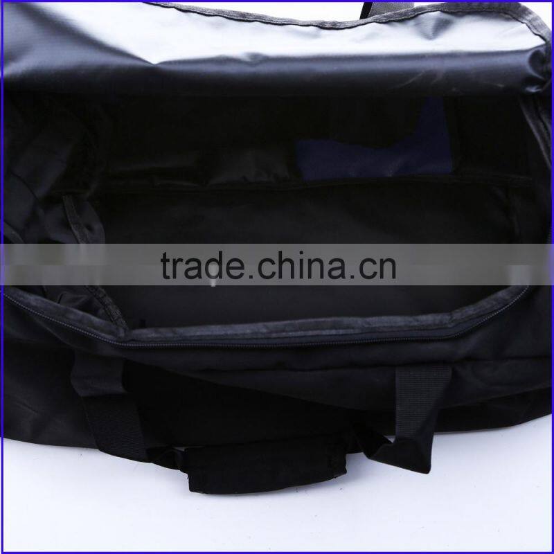 Colorful polyester leather canvas nylon sport gym bag with LOGO printed