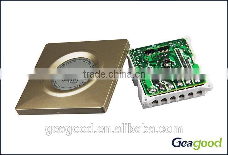 Control four groups simple infrared remote controlled wall switch