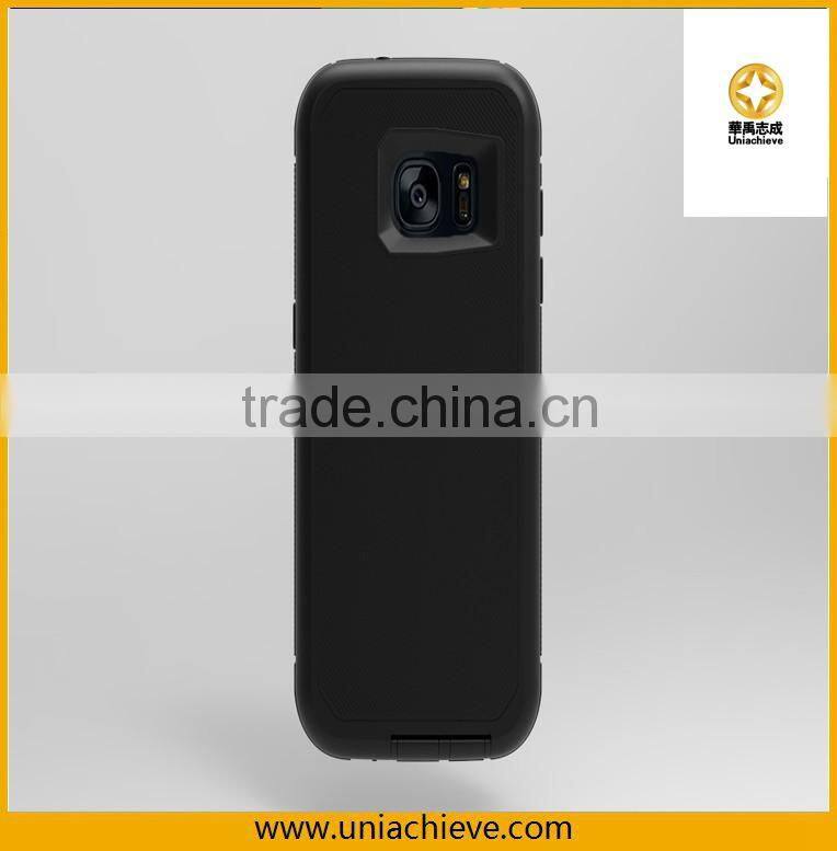 Case for Samsung S6/S7 Armor Hybrid Robot phone case with Full body covered red