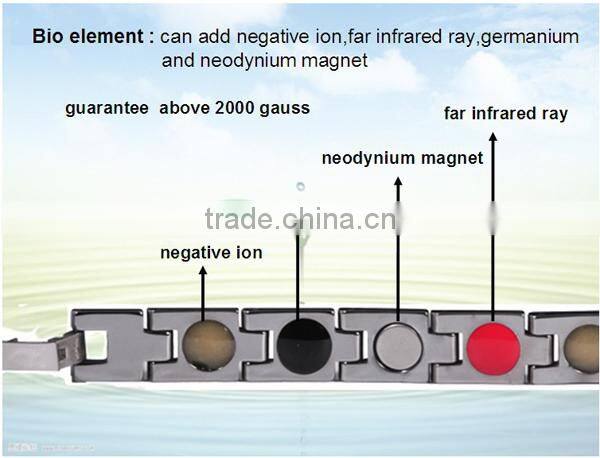 Wholesale magnetic jewelry scalar energy magnetic gold bracelet