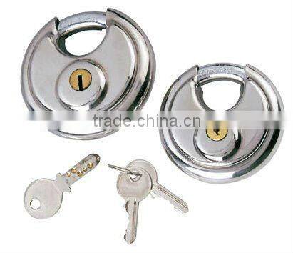 Wholesale PVC Covered Weather Proof Stainless Steel Color Discus Padlock